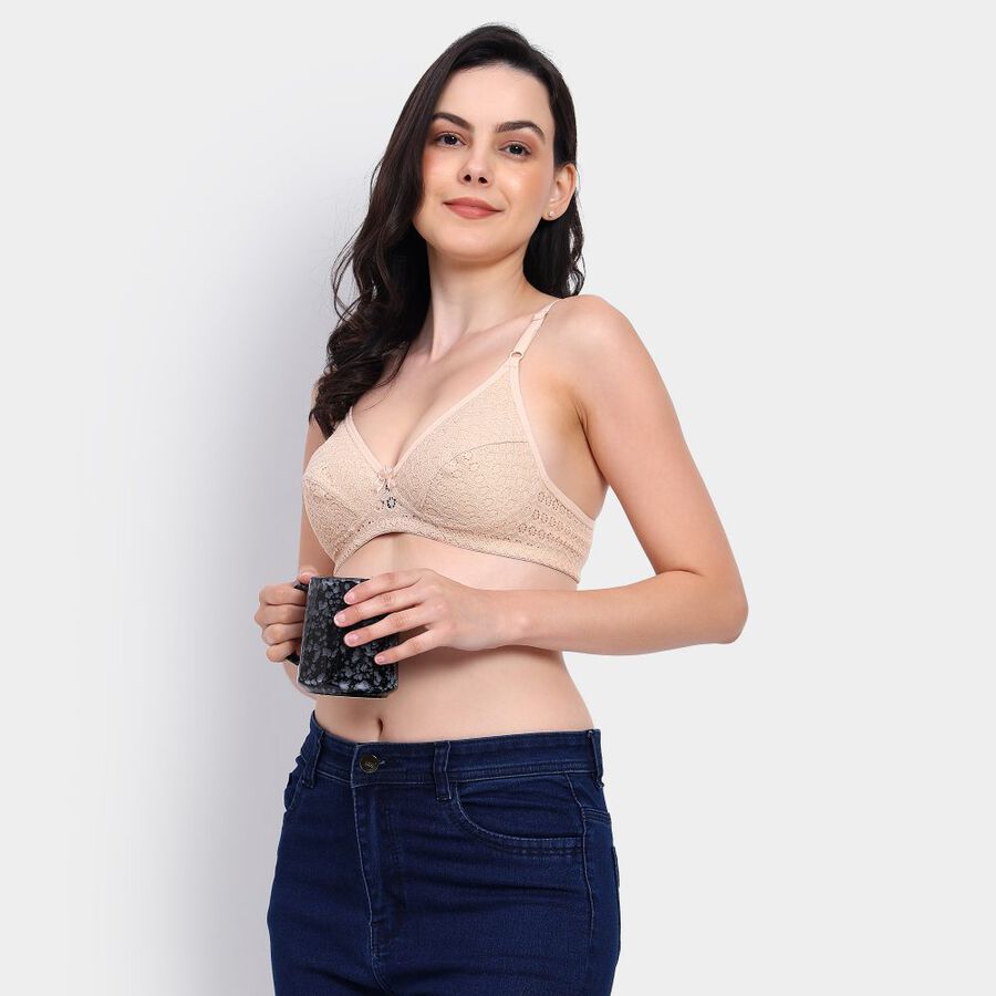Ladies' Non-Padded Bra, Beige, large image number null